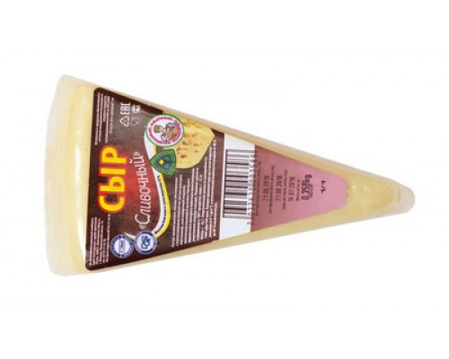 Сыр Сливочный 50% фасованный в в/у ~ 300 гр ВМК цена за кг - 1269 руб.