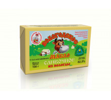 Вологодское масло сливочное 82,5% 100 гр в пачке ВМК