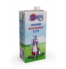 Молоко питьевое ультрапастеризованное «Вологжанка» 3,2% 950 гр