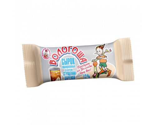 Сырок глазированный «Вологоша» с вареной сгущенкой 12% 30 гр