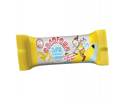 Сырок глазированный «Вологоша» с бананом 12% 30 гр