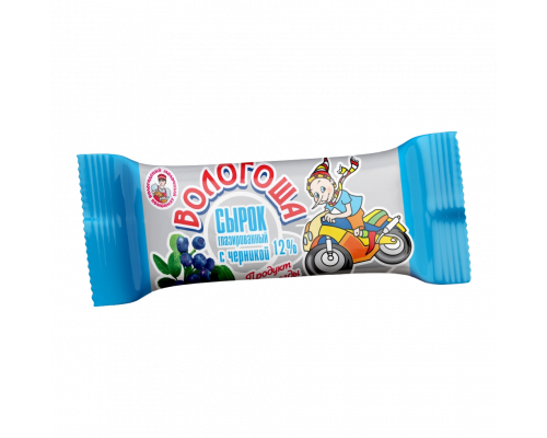 Сырок глазированный «Вологоша» с черникой 12% 30 гр