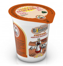 Сметана «Вологжанка» 22% 400 гр пл/ст