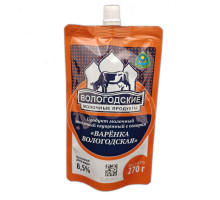 Молоко сгущенное топленое Варёнка Вологодская 8,5% 270 гр дой-пак